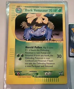 Dark Venusaur JUMBO Pokemon Card Winner Oversized League Promo Prize Card 7 - Image 1