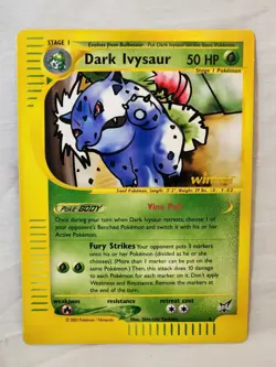 LP JUMBO 2003 Dark Ivysaur Promo Pokemon Card Gold Winner - Image 1