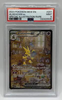 PSA 9 - Alakazam ex - 201/165 - SV: Scarlet & Violet 151 (MEW) - Mint - Pokemon - Image 2