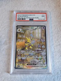 PSA 9 - Alakazam ex - 201/165 - SV: Scarlet & Violet 151 (MEW) - Mint - Pokemon - Image 1