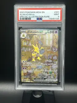 PSA 9 - Alakazam ex - 201/165 - SV: Scarlet & Violet 151 (MEW) - Mint - Pokemon - Image 1