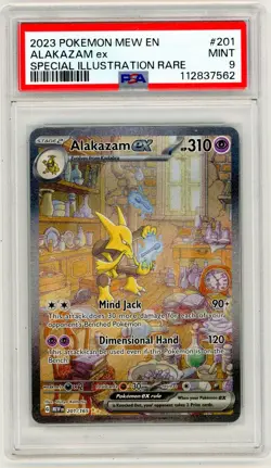 PSA 9 - Alakazam ex - 201/165 - SV: Scarlet & Violet 151 (MEW) - Mint - Pokemon - Image 1