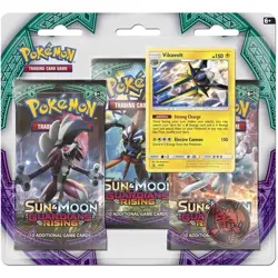 Pokemon Sun & Moon Guardians Rising 3-Pack Blister Booster Packs - Vikavolt - Image 1