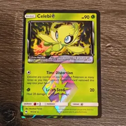 Celebi Prism Star - 19/214 - Pokemon Lost Thunder Sun & Moon Ultra Rare Card NM - Image 1