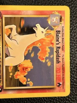 Pokemon Card Blaine's Rapidash 33/132 1st Edition Gym Challenge - Image 2