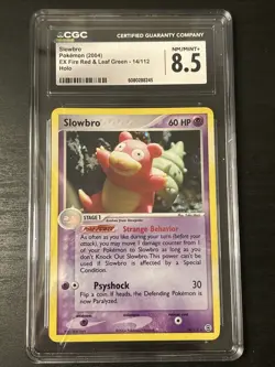 CGC 8.5 Nm/MINT Slowbro 2004 EX Fire Red & Leaf Green 14/112 Holo Pokemon Card - Image 1