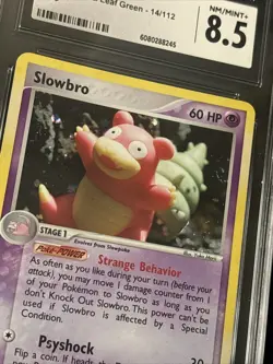 CGC 8.5 Nm/MINT Slowbro 2004 EX Fire Red & Leaf Green 14/112 Holo Pokemon Card - Image 3