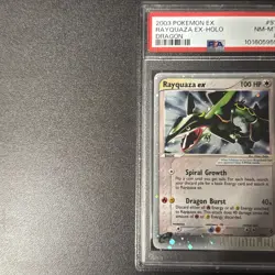 2003 Pokemon EX Dragon Rayquaza Holo Card 97/97 PSA 8 NM-MT - Image 2