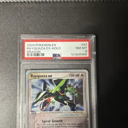 2003 Pokemon EX Dragon Rayquaza Holo Card 97/97 PSA 8 NM-MT - Image 5