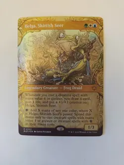 Helga, Skittish Seer (Showcase) Foil, Near Mint, MTG Bloomburrow - Image 3