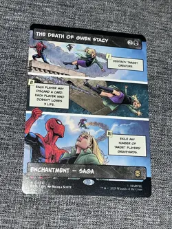 MTG The Death of Gwen Stacy #0223 Borderless Rare Spider-Man (SPM) Non Foil - Image 1
