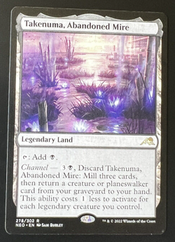 Takenuma, Abandoned Mire 278 MTG Kamigawa: Neon Dynasty (NEO) Rare NM - Image 1