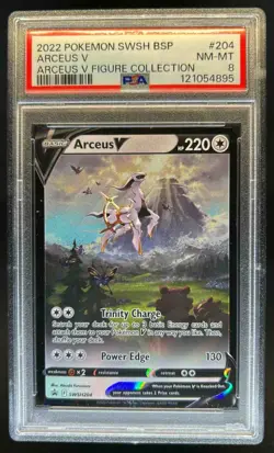 2019-2023 Pokemon SWSH Black Star Promos Arceus V #SWSH204 PSA 8 - Image 1