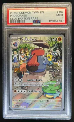 2024 Pokemon SV Twilight Masquerade Probopass #182/167 PSA 9 - Image 1