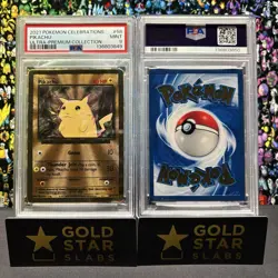 PSA 9 (Sequential) 2021 Pokemon Celebration UPC Gold Metal Charizard & Pikachu - Image 3