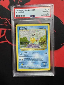 PSA 10 Squirtle 001 Classic Collection Pokemon Holo Gem Mint - Image 1