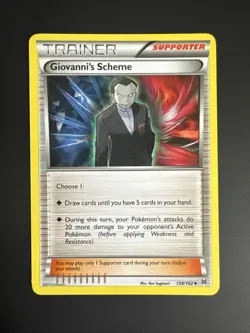 Giovanni's Scheme 138/162 XY Breakthrough Pokemon NM - Image 1