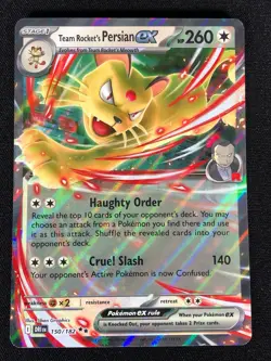 Pokemon Team Rocket's Persian Ex 150/182 Ultra Rare Holo (NM) - Image 1