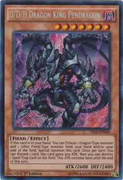 D/D/D Dragon King Pendragon - YS15-ENL00 - Secret - 1st Edition Near Mint Yugioh - Image 1