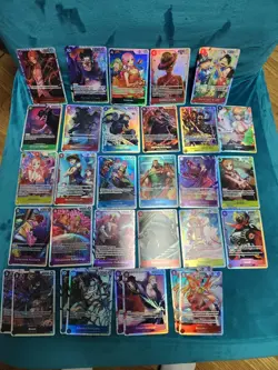 One Piece TCG Super Rare Lot of 31 SR Foil Cards English One Piece NM Lot - Image 1