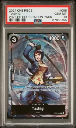 PSA 10 One Piece Tashigi 2023 CS Celebration Pack - Image 1