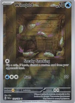 Pokemon TCG Wimpod 191/182 Sv04: Paradox Rift Holo Illustration Rare Card - Image 2