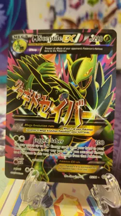 Pokemon M Sceptile EX XY Ancient Origins Holo Card 85/98 Ultra Rare Full Art Mnt - Image 1