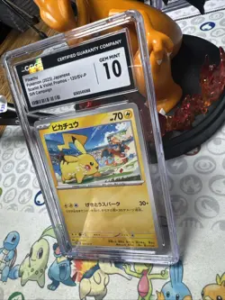 Pikachu 120/SV-P -CGC Gem Mint 10- S&V Promos: Gift Campaign - Pokemon TCG 2023 - Image 3
