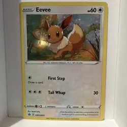 EEVEE SWSH095 Sword Shield Black Star Promo Holo Rare Pokemon Card Near Mint - Image 1
