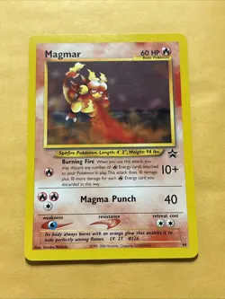 Magmar No.44 WOTC Black Star Promo Pokemon Card LP - Image 1