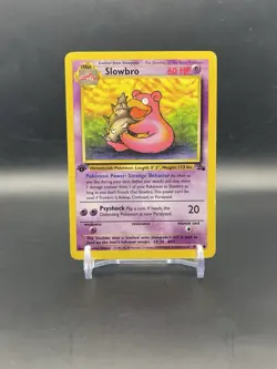 Pokemon TCG Slowbro Fossil 1st Edition Uncommon Card 43/62 - Image 1
