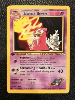 SABRINA'S SLOWBRO - 060/132 - GYM HEROES - POKEMON CARD - NM - Image 1