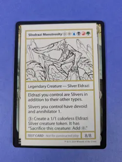 MTG: Mystery Booster Playtest Cards 2021: Slivdrazi Monstrosity 8/8 Rare - LP - Image 1