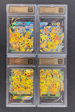 DJR 10 Pikachu V-Union 111/S-P Sword & Shield Promo Cards Holo Chinese LOT4 - Image 1