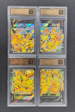 DJR 10 Pikachu V-Union 111/S-P Sword & Shield Promo Cards Holo Chinese LOT4 - Image 1