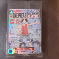 One Piece Monkey D. Luffy College Basketball Promo Card - Image 2
