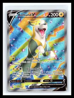 💥 Pokemon Card Boltund V 249/264 Fusion Strike Full Art Ultra Rare Holo - Image 1