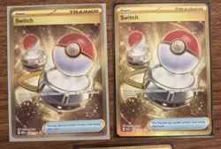 POKEMON TCG UR Gold Card Lot: 2 x SWITCH Trainer 206/165, SPIKY ENERGY 190/159 - Image 3