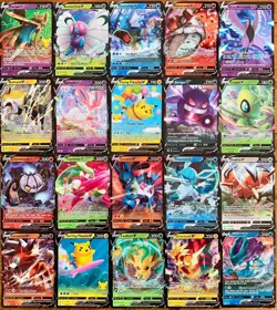 Pokemon Card Lot 50 AUTHENTIC Cards & Holos / 15 HOLOS + RARE EX, V, VMAX, GX! - Image 2