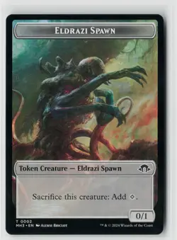 MTG Modern Horizons 3 Eldrazi Spawn // Energy Reserve x4 NM Token - Image 1