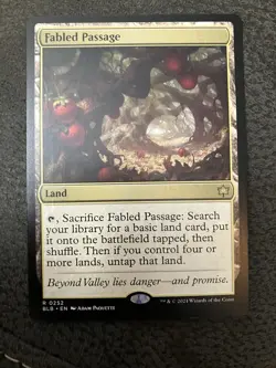MTG Fabled Passage 252 Rare Land Bloomburrow - Image 1