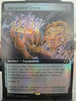 MTG (FOIL) Mirrormind Crown (Extended Art) R Lorwyn Eclipsed 381 NM - Image 1