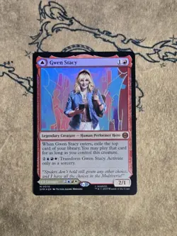 Gwen Stacy 0078 Marvel's Spider-Man Foil NM - Image 1