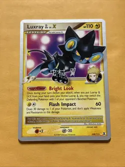 2009 Pokemon TCG - Luxray 109/111 GL LV X 2009 World Championship MP - Image 1