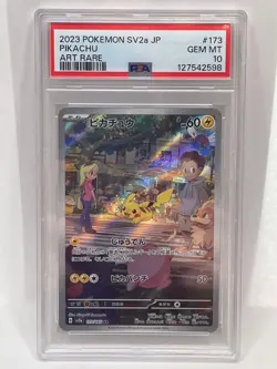 PSA 10 GEM MINT Pikachu Art Rare Pokemon TCG Japanese 151 173/165 - Image 1