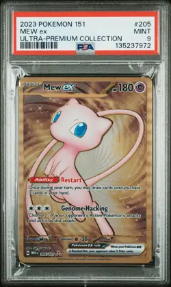 2023 POKEMON 151 ULTRA-PREMIUM COLLECTION #205 MEW EX PSA 9 - Image 1
