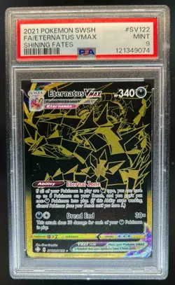 2021 Pokemon SWSH Shining Fates Eternatus VMAX Shiny Vault #SV122/SV122 PSA 9 - Image 1