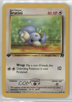 Dratini 1st Ed. Pokemon Team Rocket #53 2000 - Image 1