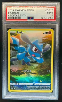 2023 Pokemon SWSH Crown Zenith Riolu Galarian Gallery #GG26/GG70 PSA 9 - Image 1
