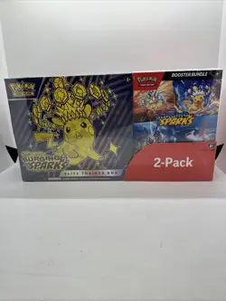 Pokemon Surging Sparks Booster Elite Trainer Box 2-pack- Rare Sealed - Image 1